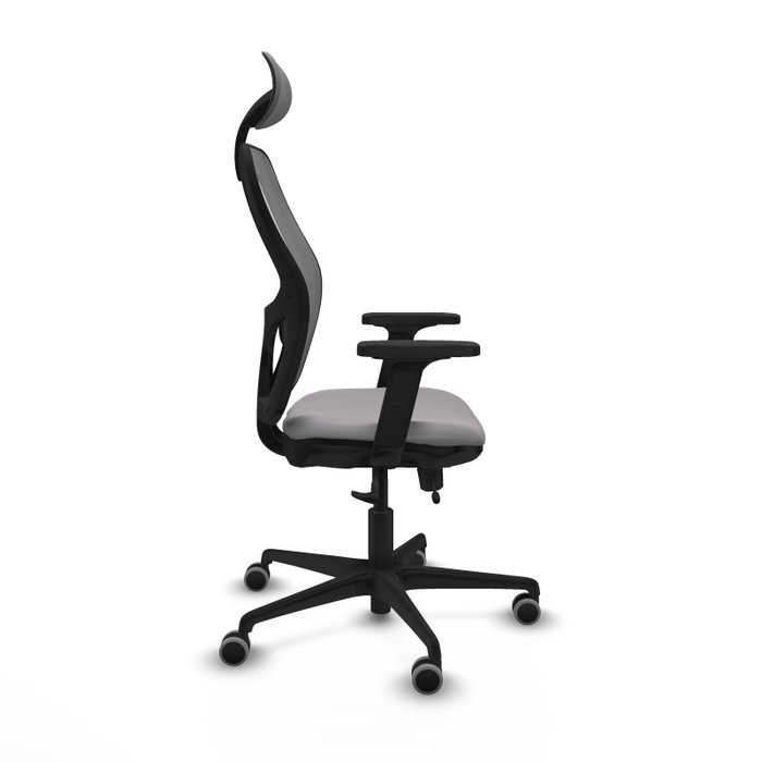 PIQUERAS Y CRESPO Silla de oficina Jorquera Gris con mecanismo Sincro/Traslack