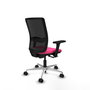 PIQUERAS Y CRESPO Silla de oficina Haches con mecanismo Sincro/Traslack Rosa y Negro