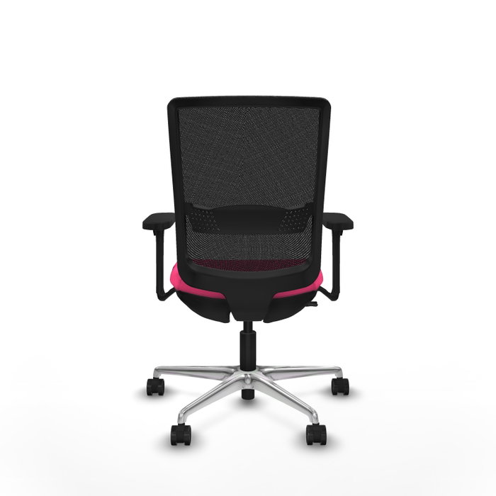 PIQUERAS Y CRESPO Silla de oficina Haches con mecanismo Sincro/Traslack Rosa y Negro