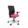 PIQUERAS Y CRESPO Silla de oficina Haches con mecanismo Sincro/Traslack Rosa y Negro