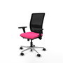 PIQUERAS Y CRESPO Silla de oficina Haches con mecanismo Sincro/Traslack Rosa y Negro