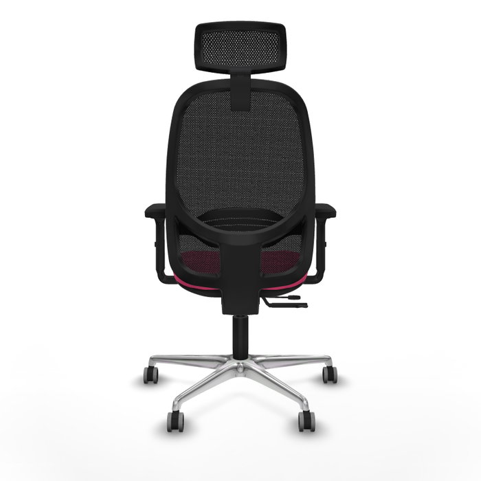 PIQUERAS Y CRESPO Silla de oficina Cilanco Rosa y Negro con mecanismo Sincro/Traslack