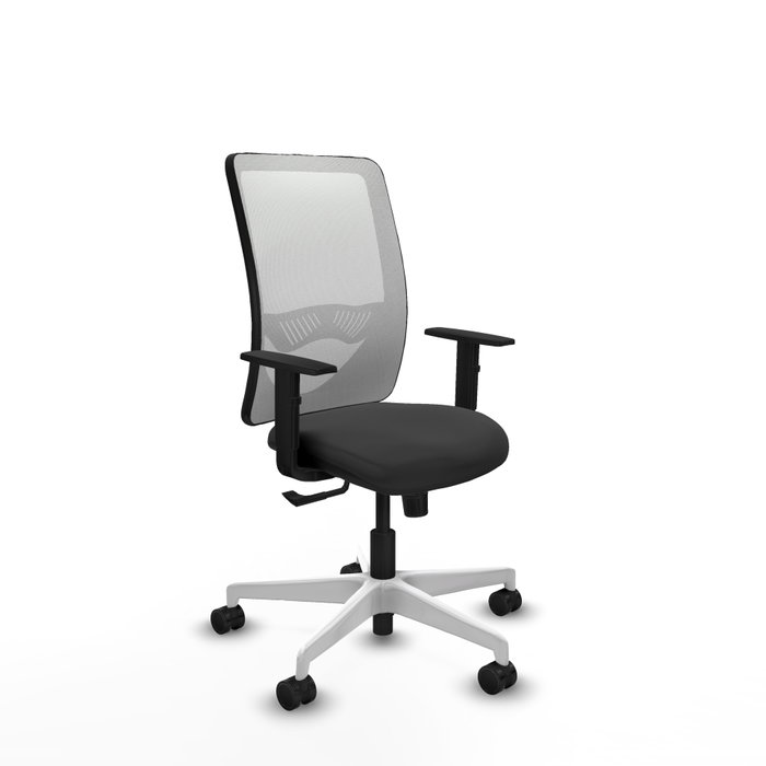 PIQUERAS Y CRESPO Silla de oficina Zulema con mecanismo Sincro, Gris oscuro y Blanco PIQUERAS Y CRESPO Silla de oficina Zulema con mecanismo Sincro, Gris oscuro y Blanco