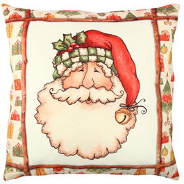 Aberto Design Cojín A11847 de Algodón y Poliéster, 43 x 43 cm, Lujoso y Confortable para el Hogar, Suave y Duradero, Relleno de Silicona