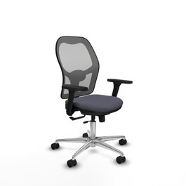 PIQUERAS Y CRESPO Silla de oficina Jorquera con mecanismo Sincro/Traslack, Gris