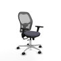 PIQUERAS Y CRESPO Silla de oficina Jorquera con mecanismo Sincro/Traslack, Gris