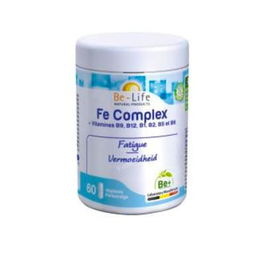 BE-LIFE Fe Complex 60 Cap. Hierro sin efecto sobre el tránsito intestinal y 9 nutrientes que favorecen el metabolismo