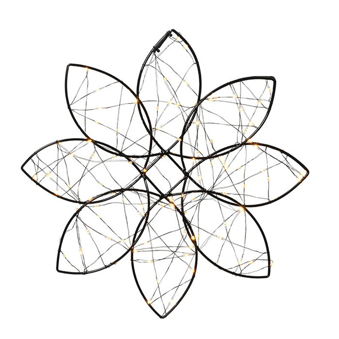 Figura flor 100 leds con malla para exterior ø38cm. 496506