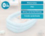 KioKids Bañera Hinchable Bebé Azul +0 Meses 30 x 52 x 78 cm