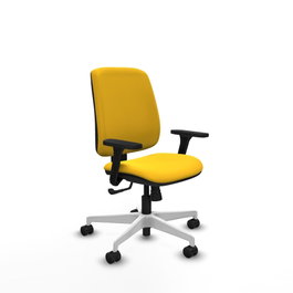 PIQUERAS Y CRESPO Alares Silla de Oficina Sincro Similpiel Amarillo