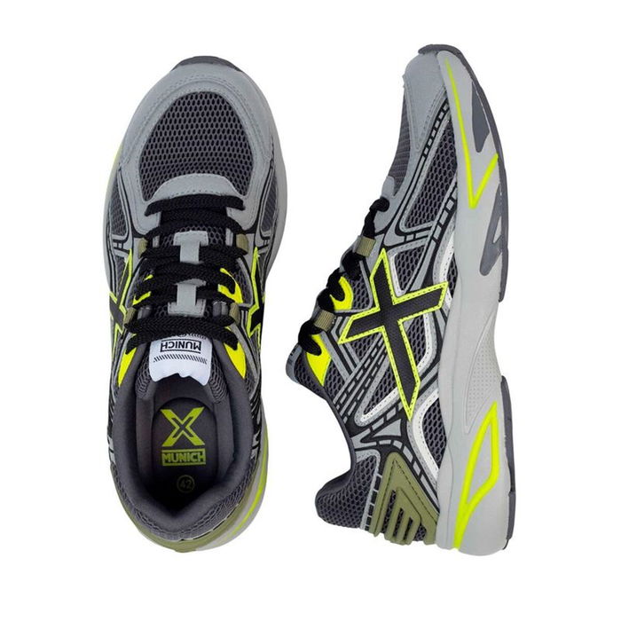 Zapatillas Deportivas Hombre Munich M2000 01 Negro Gris