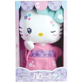 Jemini Hello Kitty Kimono Kawai Peluche +- 22 cm JEM3298060244060 Versión Kawai con kimono rosa y chanclas