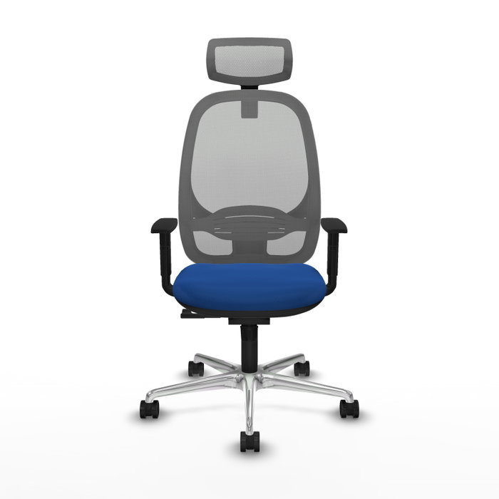 PIQUERAS Y CRESPO Silla de oficina Cilanco con mecanismo Sincro, Azul y Gris PIQUERAS Y CRESPO Silla de oficina Cilanco con mecanismo Sincro, Azul y Gris