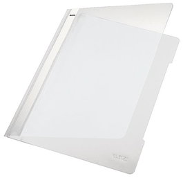 LEITZ Dosier Fastener PVC A4 con Tarjetero Blanco