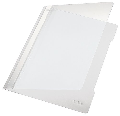 LEITZ Dosier Fastener PVC A4 con Tarjetero Blanco LEITZ Dosier Fastener PVC A4 con Tarjetero Blanco