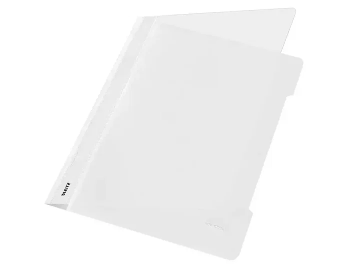 LEITZ Dosier Fastener PVC A4 con Tarjetero Blanco LEITZ Dosier Fastener PVC A4 con Tarjetero Blanco