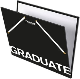 CANSON - GUARRO Carpeta de dibujo de cartón con gomas Canson Graduate negro