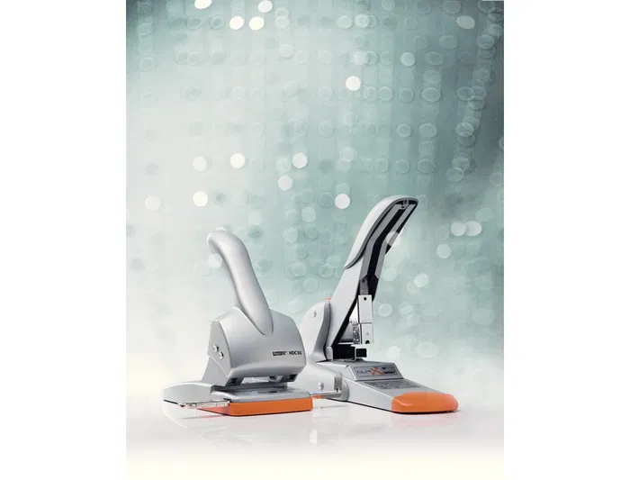 Rapid HDC65 Taladrador Metalico/ABS Plata/Naranja Capacidad 65 Hojas Oficina