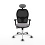 PIQUERAS Y CRESPO Silla de oficina Jorquera Gris y Negro con Mecanismo Sincro/Traslack
