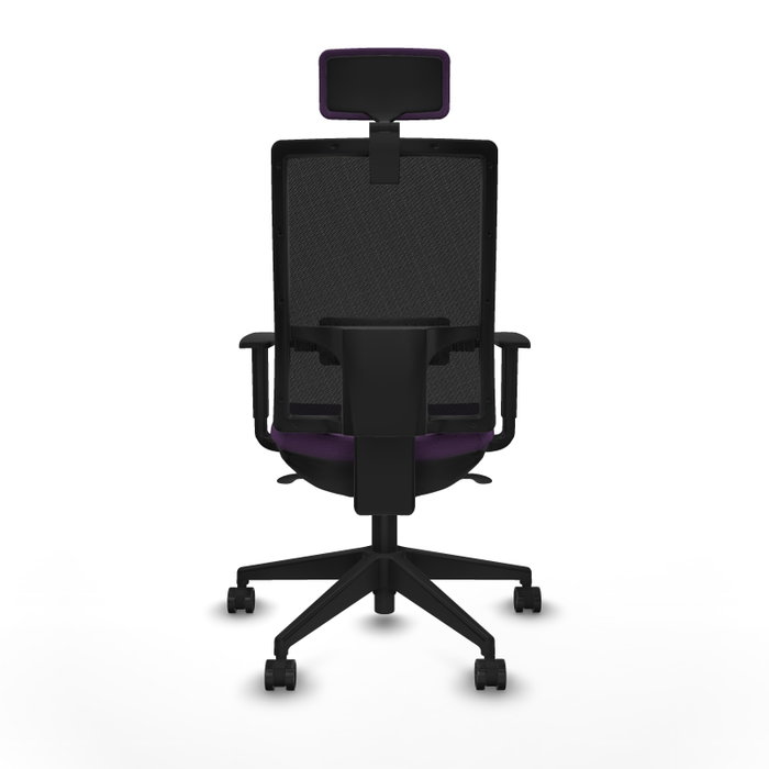 PIQUERAS Y CRESPO Silla de oficina Horna Morado y Negro