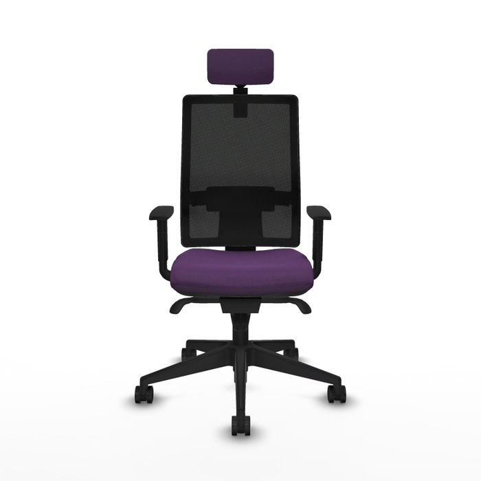 PIQUERAS Y CRESPO Silla de oficina Horna Morado y Negro