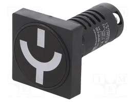 SPAMEL Indicador de posición de interruptor PK22 22mm 230VDC IP54