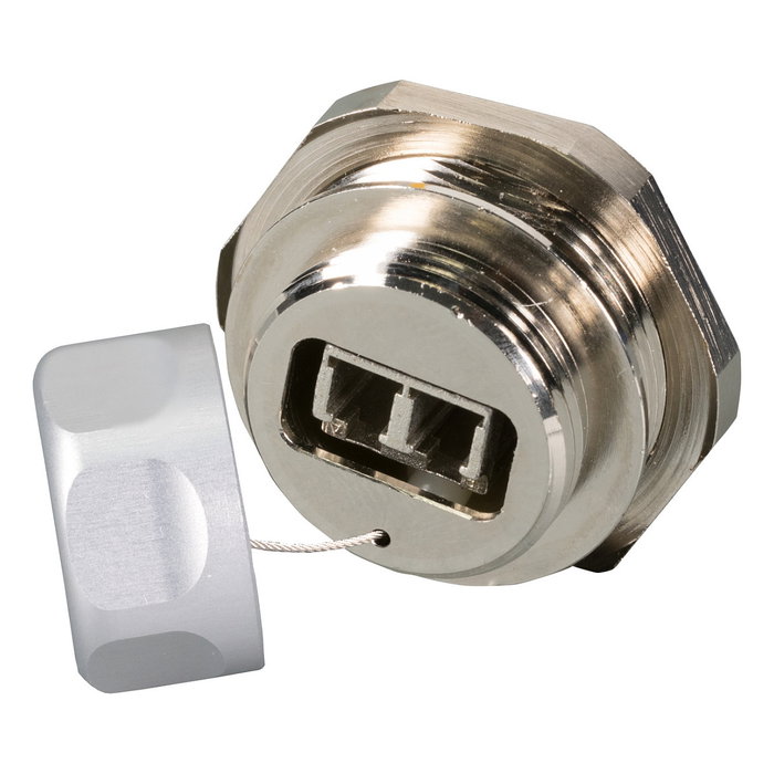 EFB Elektronik Acoplamiento de paso LC Duplex IP67 Metálico EFB Elektronik Acoplamiento de paso LC Duplex IP67 Metálico