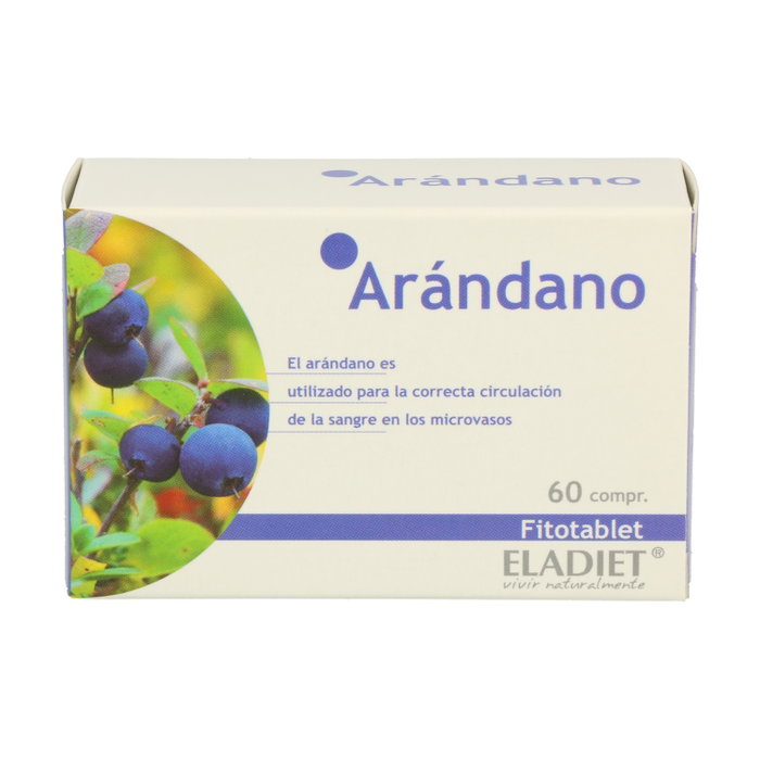 Eladiet Arándano 60 comprimidos - Complemento alimenticio para la salud ocular Eladiet Arándano 60 comprimidos - Complemento alimenticio para la salud ocular