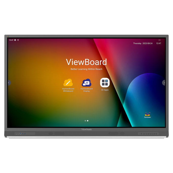 ViewSonic ViewBoard IFP6552-2F - Pantalla Táctil Digital Interactiva de 65 Pulgadas 4K UHD con Android 13, 40 Toques, 3840x2160, LCD, 178°, Negro ViewSonic ViewBoard IFP6552-2F - Pantalla Táctil Digital Interactiva de 65 Pulgadas 4K UHD con Android 13, 40 Toques, 3840x2160, LCD, 178°, Negro