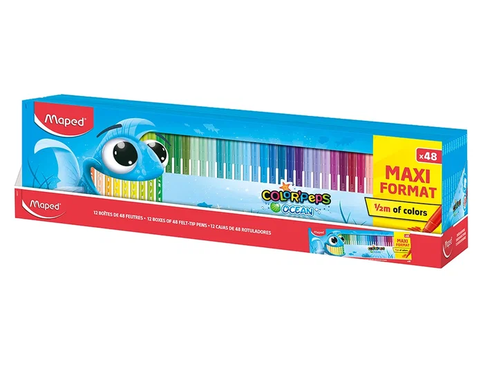 MAPED Rotuladores Color´Peps Ocean Estuche de 48 unidades