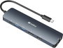 Sandberg Dock Display USB-C Dual 8K - Hub Multi-Monitor con HDMI, DisplayPort, RJ45, 2 x USB 3.0 y Carga USB-C PD 100W