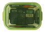 Quttin Fiambrera Rectangular con Tapa Verde (6 Unidades)
