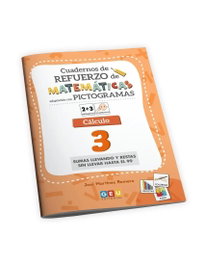 GEU Cuaderno de refuerzo matemáticas cálculo 3 con adaptación con pictogramas