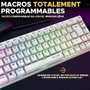The G-Lab KEYZ TITAN Teclado Mecánico Inalámbrico RGB Blanco Azerty