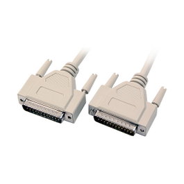 EFB Elektronik Cable serial 1:1, 2x DSub 25 macho, 1,0m, beige