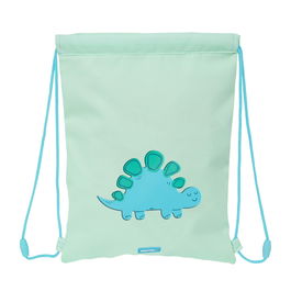 Bolsa Mochila con Cuerdas Safta Dino Verde 26 x 34 x 1 cm