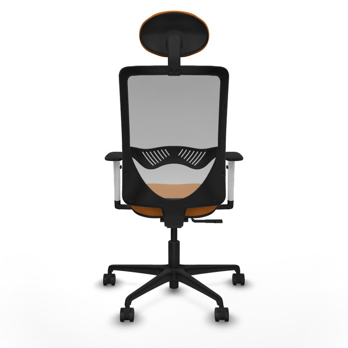 PIQUERAS Y CRESPO Silla de oficina Zulema Naranja y Gris