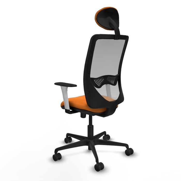 PIQUERAS Y CRESPO Silla de oficina Zulema Naranja y Gris