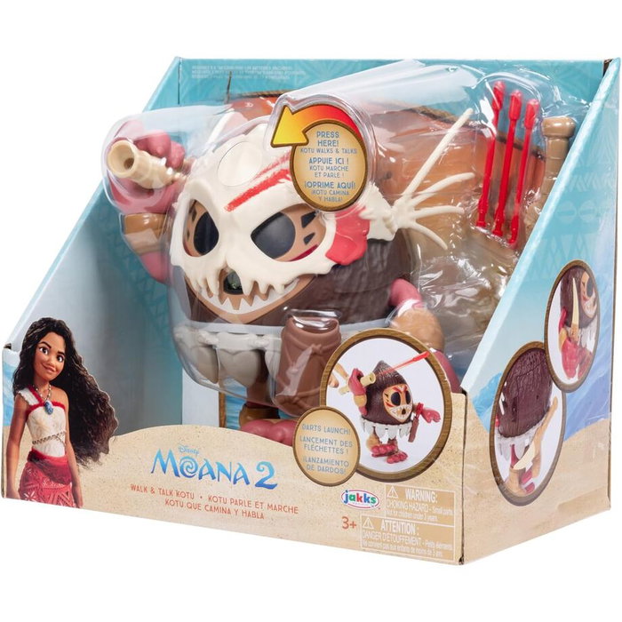 Jakks Pacific Figura Kotu Vaiana Moana 2 Disney, Camina y Emite Sonidos +3 Años