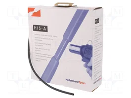 HELLERMANNTYTON Tubo termoretráctil con pegamento 3:1 3mm 10m negro