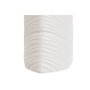 DKD Home Decor Jarrón de Gres Hoja Blanco 33x10x70 cm