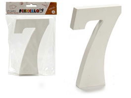 Pincello Número 7 Madera Blanco 21 x 17 x 1.8 cm (Set de 12)