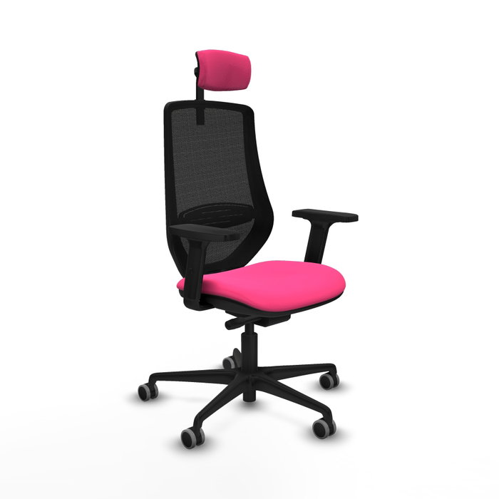 PIQUERAS Y CRESPO Silla de oficina Mardos Rosa y Negro PIQUERAS Y CRESPO Silla de oficina Mardos Rosa y Negro