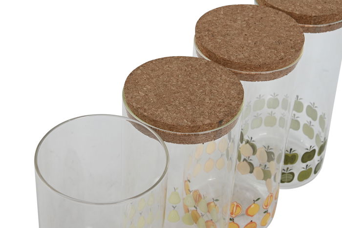 DKD Home Decor Bote Shabby Nen fares 2023 Amarillo Verde 10 x 22 x 10 cm (4 Unidades)