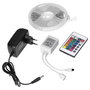 ORNO Set Tira LED 12V 5050 RGB 7W/m IP20, Controlador + Fuente de Alimentación, LD-8/3m/RGB/Set, 3 Metros