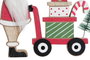 DKD Home Decor Figura de Madera Papá Noel Rojo y Verde 15x2x13 cm