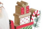 DKD Home Decor Figura de Madera Papá Noel Rojo y Verde 15x2x13 cm