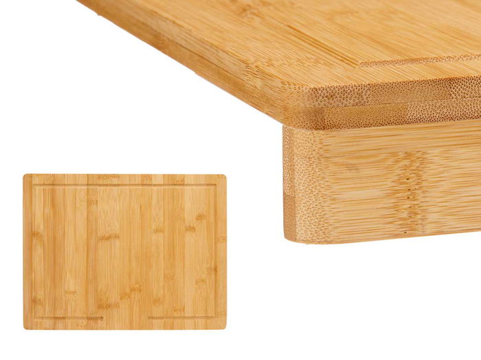 Kinvara Tabla Bambú Encimera 38 x 26.5 cm Marrón (Set de 6)