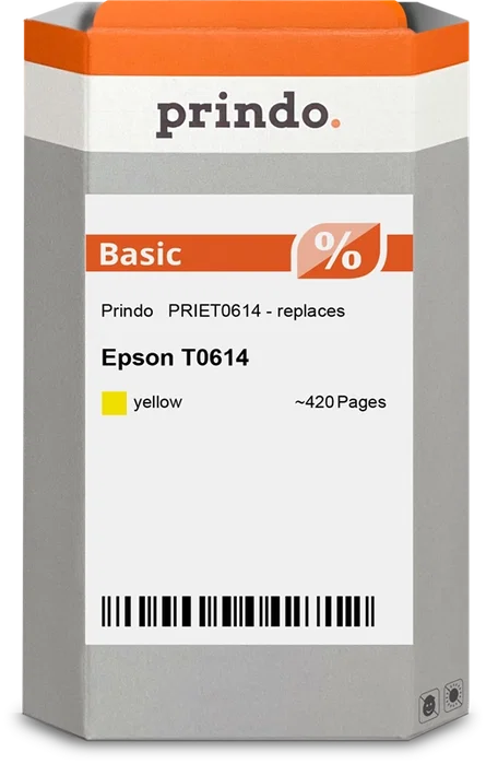 Prindo Cartucho de tinta amarillo PRIET0614 Basic Prindo Cartucho de tinta amarillo PRIET0614 Basic