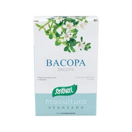 SANTIVERI Bacopa 40 Cápsulas - Ayuda a Mantener la Memoria y Funciones Cognitivas | Apto Veganos